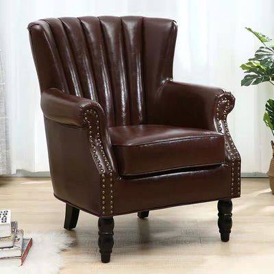 美式单人沙发布艺椅子简约北欧小户型客厅卧室阳台科技布皮布沙发,住宅家具,布艺沙发,淘宝优惠券,粉丝福利购,淘宝优惠卷