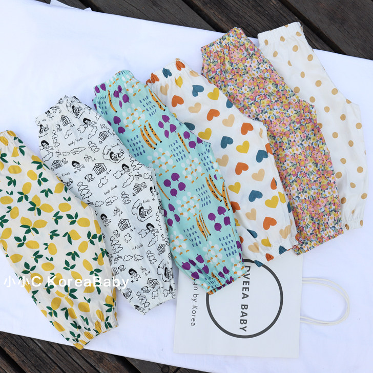 敲舒适~韩国儿童2021春夏防蚊裤女宝宝纯棉花色宽松休闲裤子,童装/婴儿装/亲子装,裤子,淘宝优惠券,粉丝福利购,淘宝优惠卷