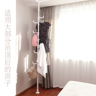 置衣架 顶天立地晾衣架落地伸缩式 挂衣架 卧室 衣帽架 加粗加厚