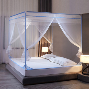 2021a新款 1.8m床家用1.2米加密加厚双人纹 蚊帐支架儿童防摔1.5m