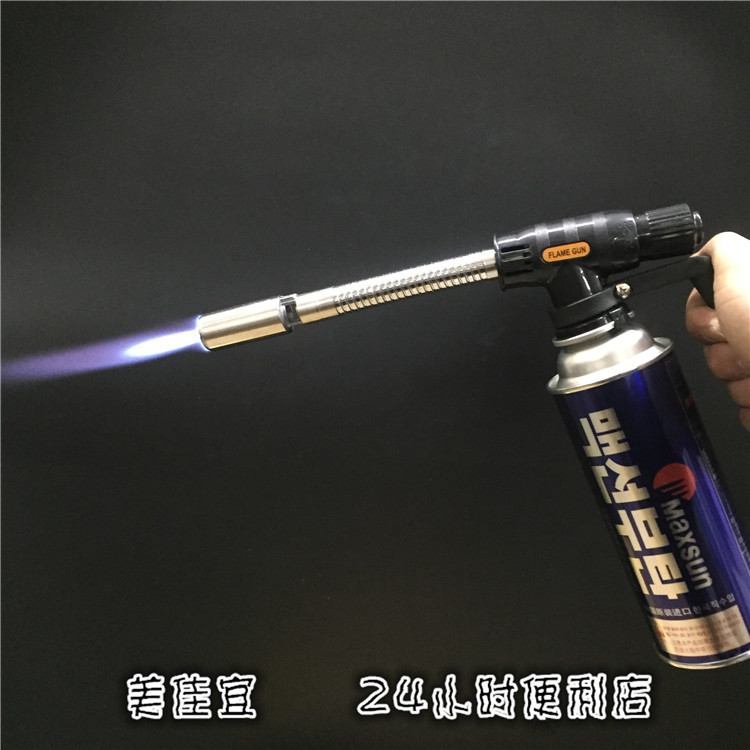 加长加厚多角度弯曲大功率手提户外喷火枪高O温烘焙焊接喷灯烧猪