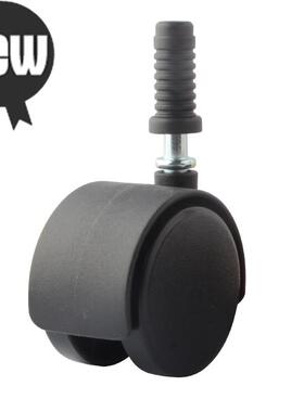 带1.5D杆w转椅插婴儿床2塑料万向只轮静音 老板椅刹车寸4装寸