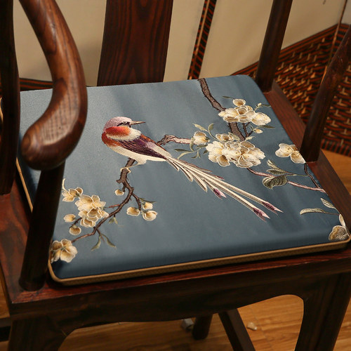 中式红木沙发坐垫红木家具实木椅子太师椅餐椅圈椅茶椅垫防滑定做