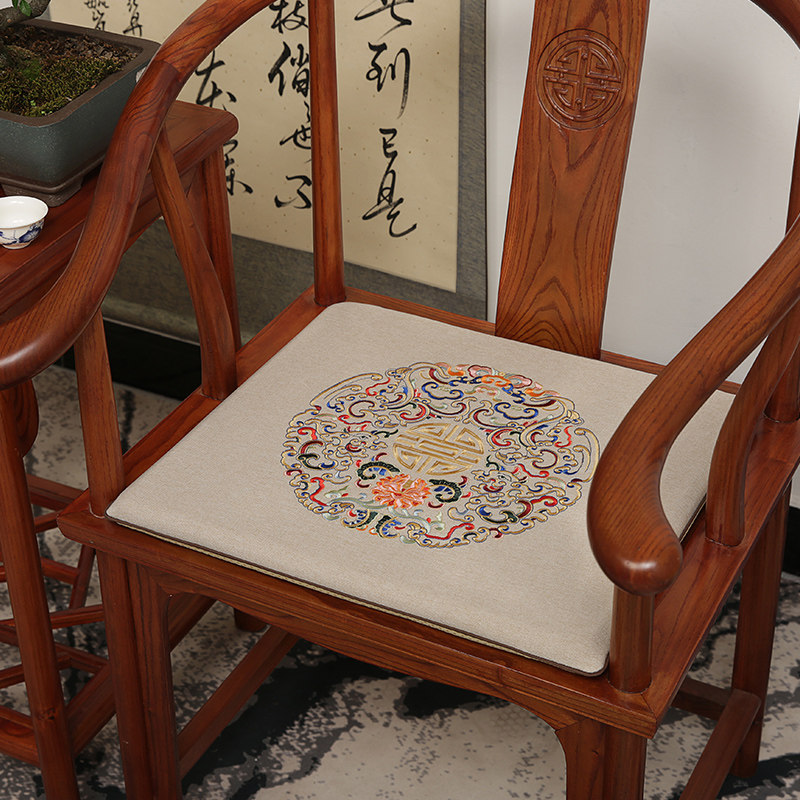 中式红木椅子坐垫实木家具沙发太师圈椅官帽茶餐座椅垫子海绵防滑,居家布艺,椅垫,淘宝优惠券,粉丝福利购,淘宝优惠卷