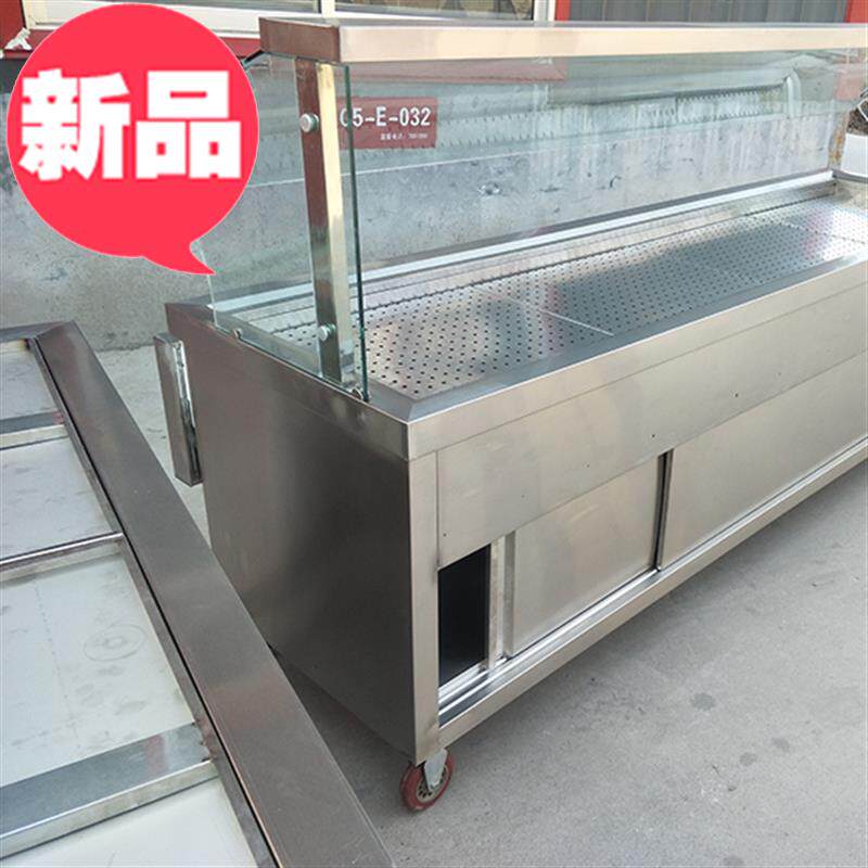 热销h台式不锈钢电加热快餐保温车包子馒头小碗菜浏阳蒸菜保温台