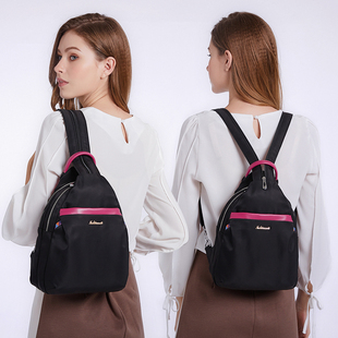 防盗牛津布双肩包女2021新款韩版百搭时尚小背包斜跨迷你帆布胸包