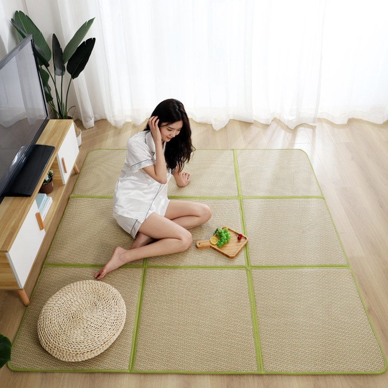 日式客厅地毯榻榻米地垫卧室拼接凉席茶几垫夏季床边儿童爬行垫子,居家布艺,家用脚垫,淘宝优惠券,粉丝福利购,淘宝优惠卷