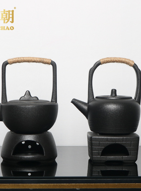 新中式日式d陶瓷茶壶茶炉摆件样板房茶几室客厅酒店家居软装工艺