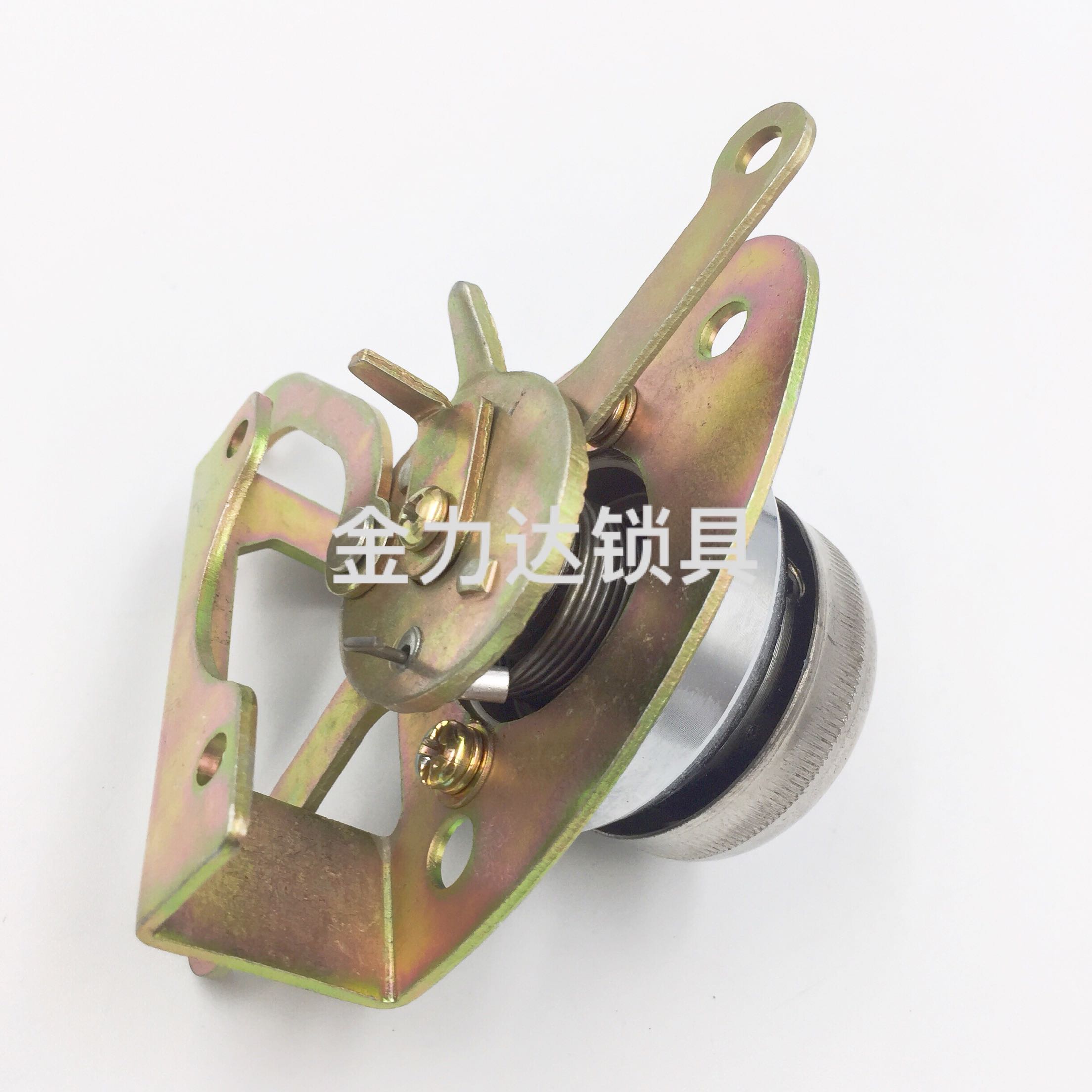 防盗门自动碰锁三爪旋钮锁自动碰锁体后把手门锁通用王力门锁配件