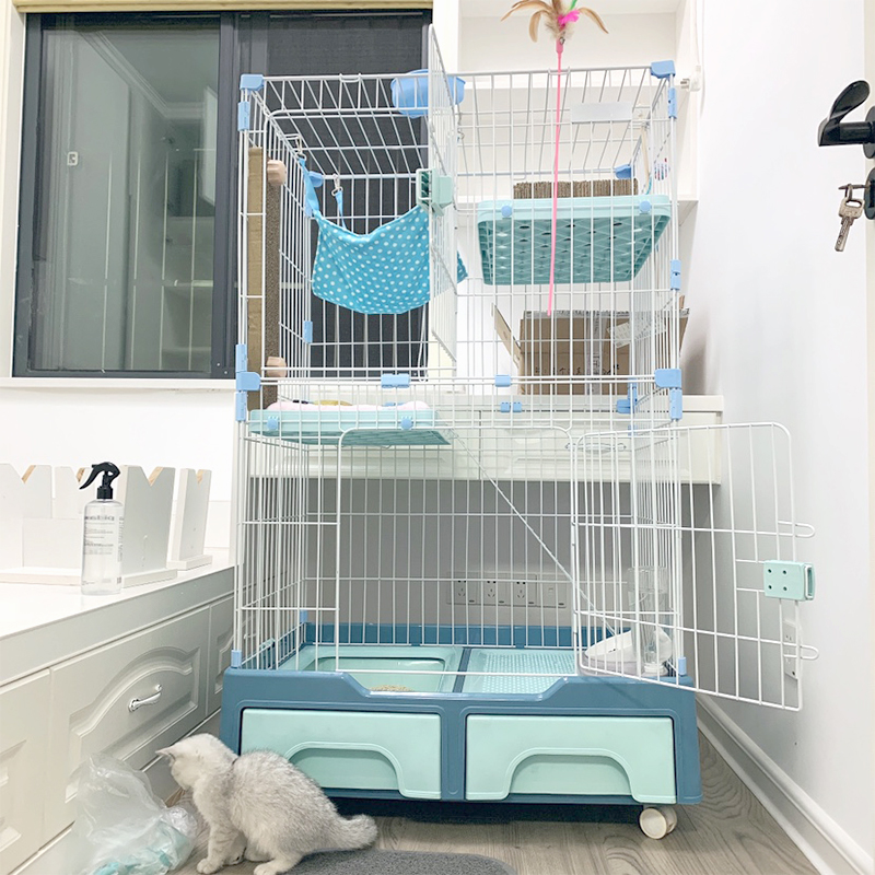 猫笼子猫别墅超大自由空间猫砂盆猫笼带厕所一体家用W室内猫咪笼