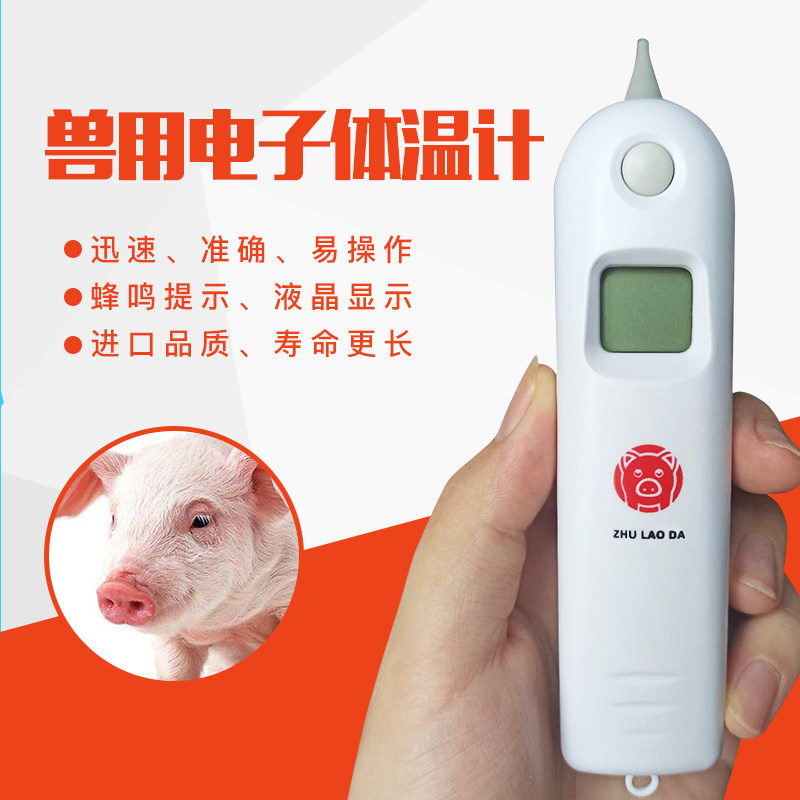 热销养殖场兽用电子体温温度计 猪用电子肛温计猫狗宠物动物快速