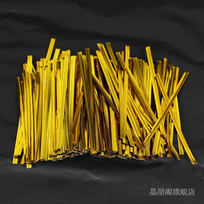 热销小袋节日粘合紧密绑线带铁线软丝礼品面包店银丝蛋糕袋封口机
