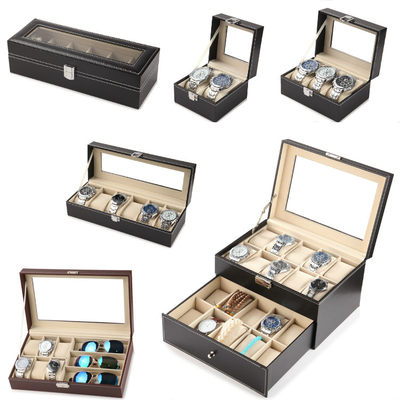 速发Leather watch storage box watch gift box packaging box w