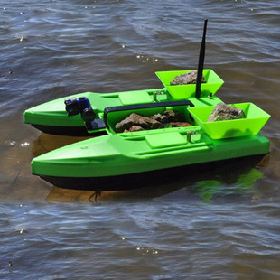 厂家悦鹰三料仓双体打窝船遥控500米钓鱼船无线智能投饵船自动打