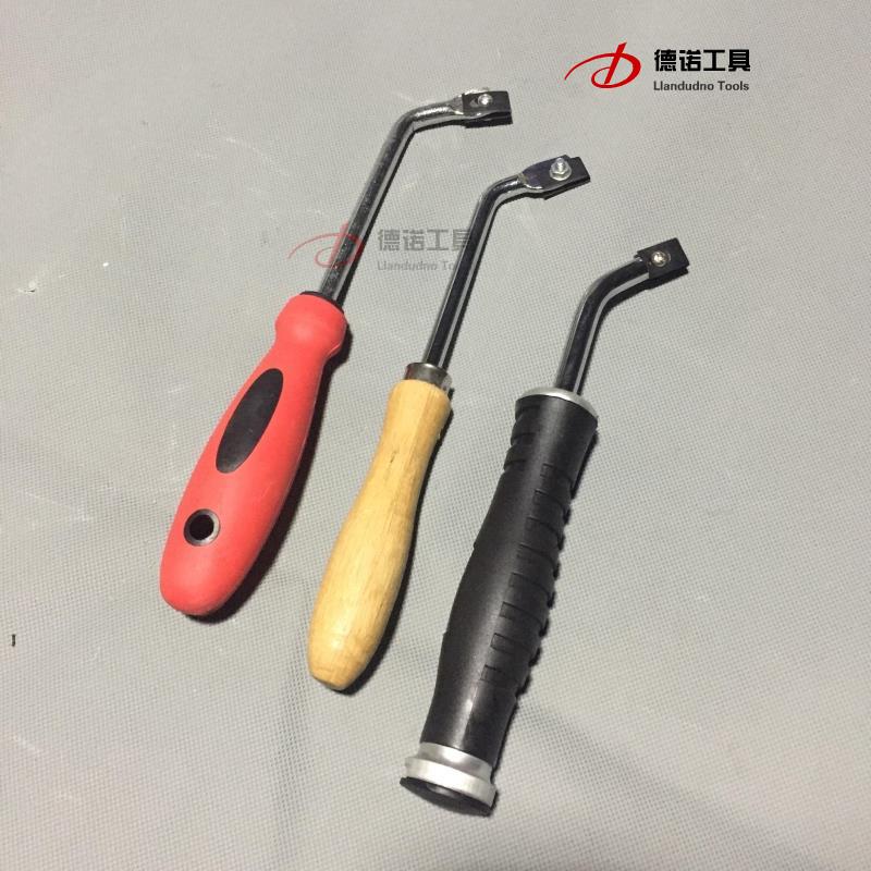 兔帝pvc塑胶地板施工工具地板革开槽刀手动刀片开槽器u型刀片木把
