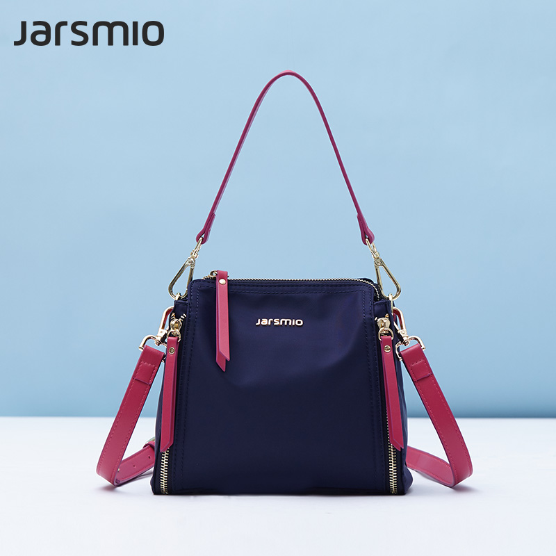 手提水桶包女新款潮网红尼龙腋下包百搭风牛津布单肩斜挎包