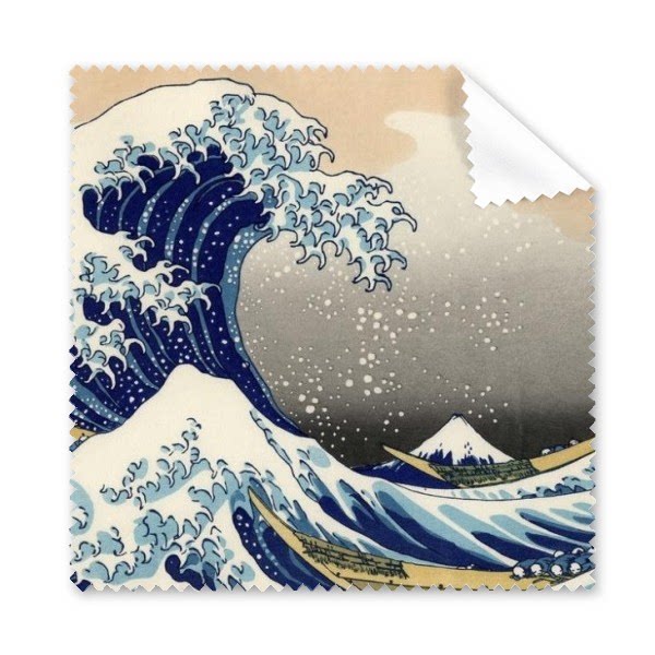 神奈川冲浪图日本浮世绘葛饰北斋名画眼镜布屏幕清洁布手机屏幕擦