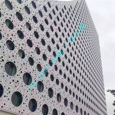 单板镂空铝合金板定做穿圆孔铝板冲孔铝板弧形雕y花吊板铝顶