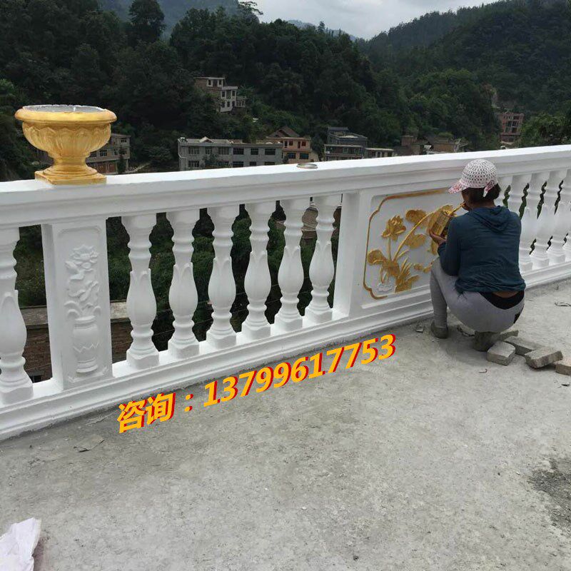 栏杆围栏护栏花瓶柱年年有鱼z花板塑料阳台别墅罗马柱造型模具