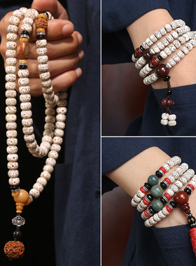 极速灵月阁星月菩k提子108颗正月高密文玩手串男女佛珠项链情侣手