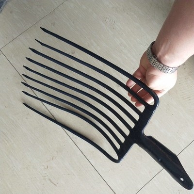 牛粪叉子煤九大号除n工具垃c圾玉米农用草菜粪杂甜钢叉块股插石渣