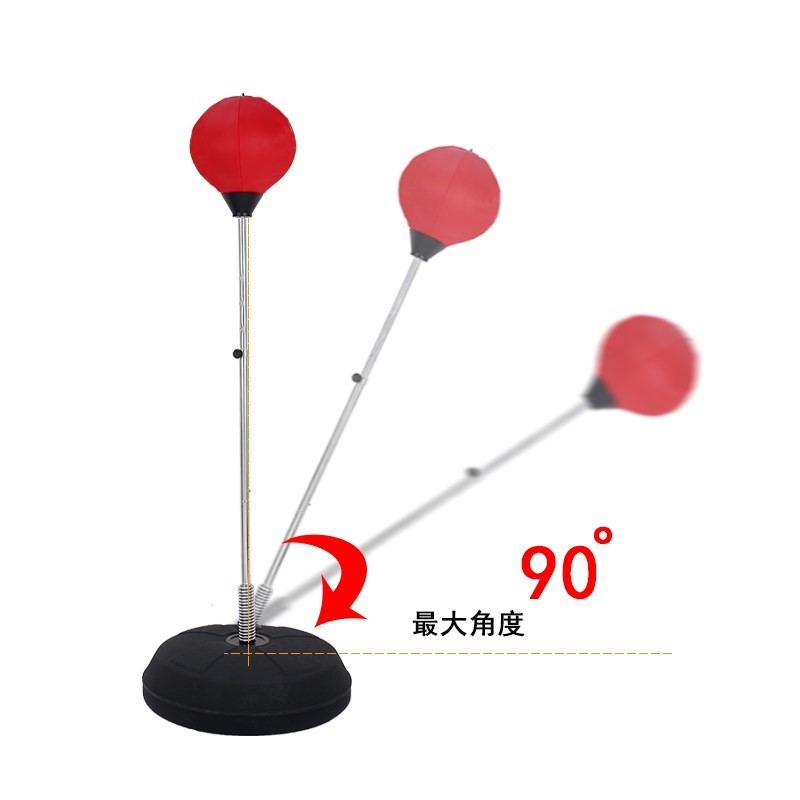 减压拳击靶速度球立式可调式x散应器反打反应训练拳泄球搏击练发