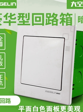 家用豪华型4位配电箱白色半塑2-4回F路电箱室内空调空开漏电保护