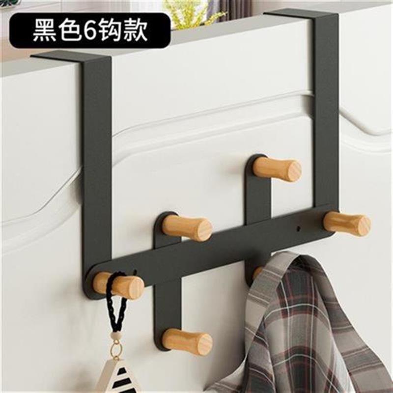 新品挂钩衣帽卧室门背式挂衣钩免E打孔玄关门上挂衣架收纳置物i.