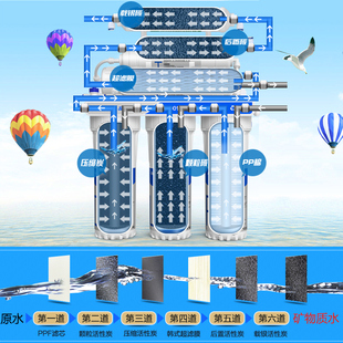 五级超滤机f厨房六级母婴直饮机自来水净化滤水器