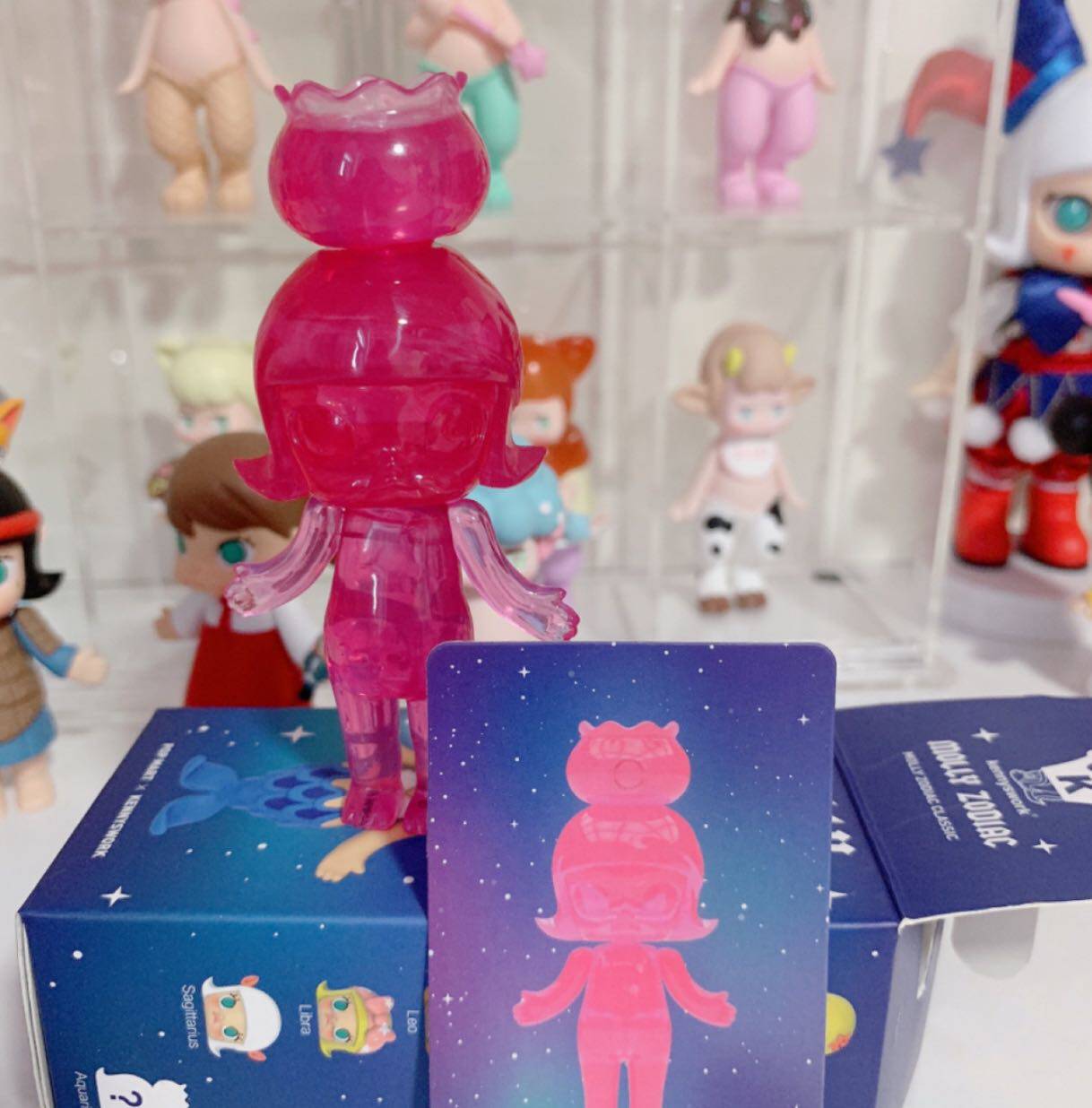 泡泡玛特molly茉莉星座2系列隐藏款水瓶u座盲盒手办公仔