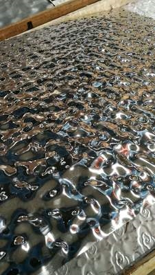 货彩色压花水波纹4n锈钢板波0不立体液体水浪大中小镜面3浪
