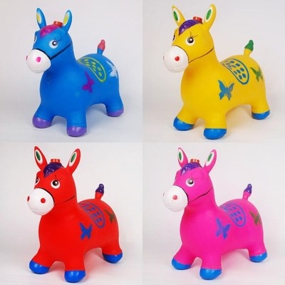 橡胶小鹿动物环保玩具马气球充气z坐木马摇摇儿童可大号塑料pvc马