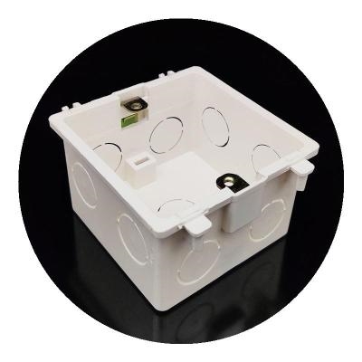 高档pvc86型拼装盒 白色暗盒 卡式连体底盒/接线盒/双联/通用ins
