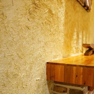 稻草漆 生态墙面漆涂料漆米色泥草筋f外生黄泥饭店泥仿古质感漆.