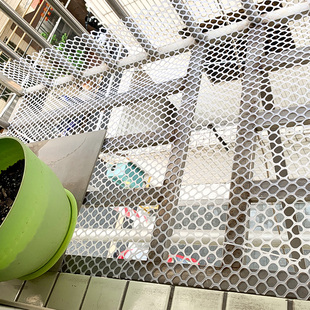 速发封台安全防护网窗防盗网垫板防围东西网掉台防坠养猫咪塑料网