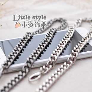 8mm立体四边磨边链 鞋包配件链条包带 单肩斜挎包链 可拆卸R