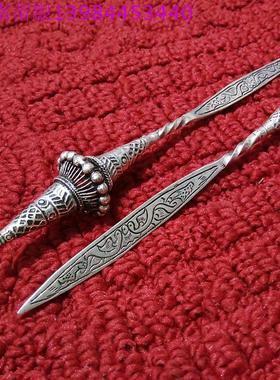 贵州苗银饰 复古民族风工艺品 个性夸张斗笠 古式头簪女士发簪