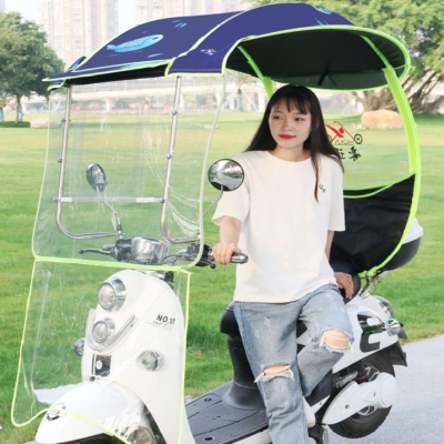 速发伞支棚新款可架卸调节加厚挡风雨雨拆冬季。拉链加大方便电车