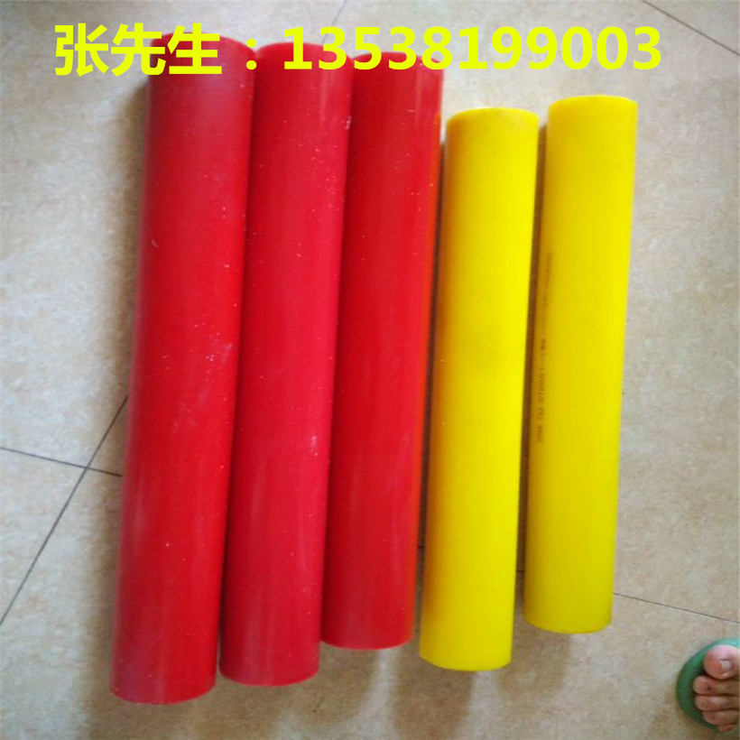 PU橡胶减震垫 聚安脂圆垫优力胶 PU胶棒牛筋棒聚氨酯方块空心胶棒
