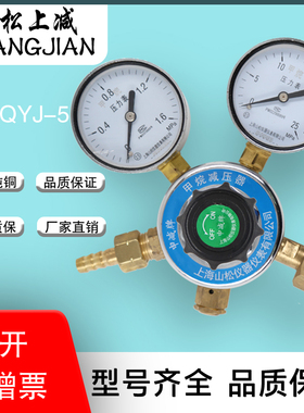 德国品质减YQJ-5甲烷减压器压力表减压阀甲烷Q表调压稳压阀气体钢