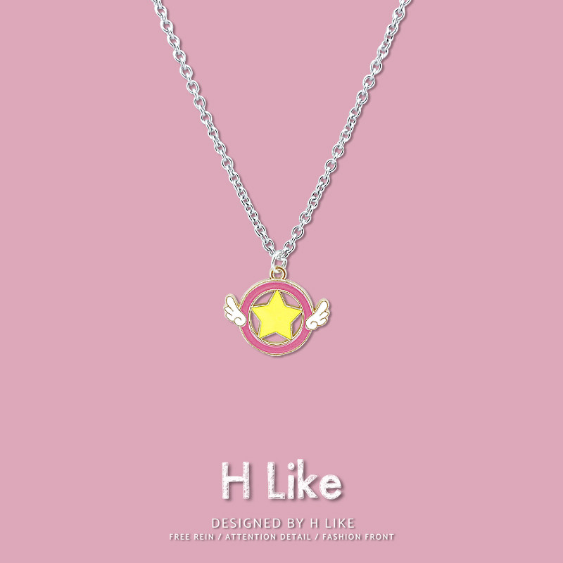 日韩项链衣服配饰时尚女生合金卡通吊坠礼物创意生日网红情侣可爱