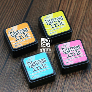 distrevss ink迷你复古旧色印台四联包橡皮章纸艺印 mini Ranger