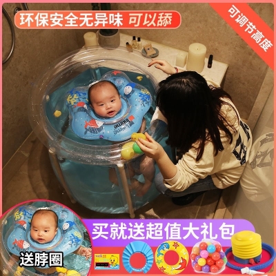 极速新生婴儿童加厚折叠桶家用大号BB宝宝洗澡游泳U戏水池小孩充