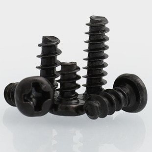 速发M1.4M1.72.M.平M.524黑色PB圆头6尾自攻螺丝盘头十字螺钉