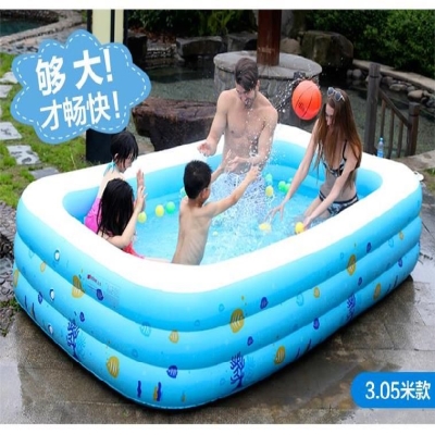 新品兒童電動沖氣水游泳池折疊打氣bb球池家用海洋母嬰店嬰兒大號