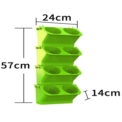 简约壁挂花盆半圆阳台花架挂式塑料花盆室内创意墙上装饰护栏吊盆