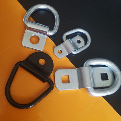 速发货车镀锌卧环集装箱地板不钩锈钢拉环野物绑扎D形环扣越货车