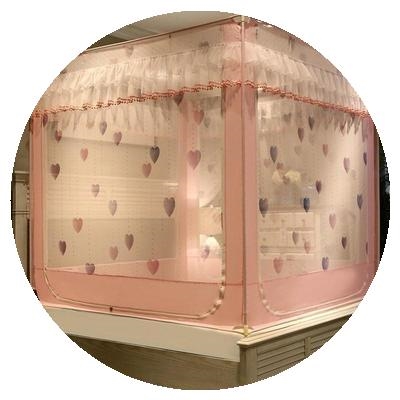 极速蒙古包床围栏蚊帐全封闭拉链C式家用防摔防宝宝掉婴儿防蚊罩,床上用品,蚊帐,淘宝优惠券,粉丝福利购,淘宝优惠卷