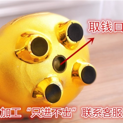 新品陶瓷简约金i猪储蓄罐储钱罐存钱罐只进不出超大号成人儿童猪