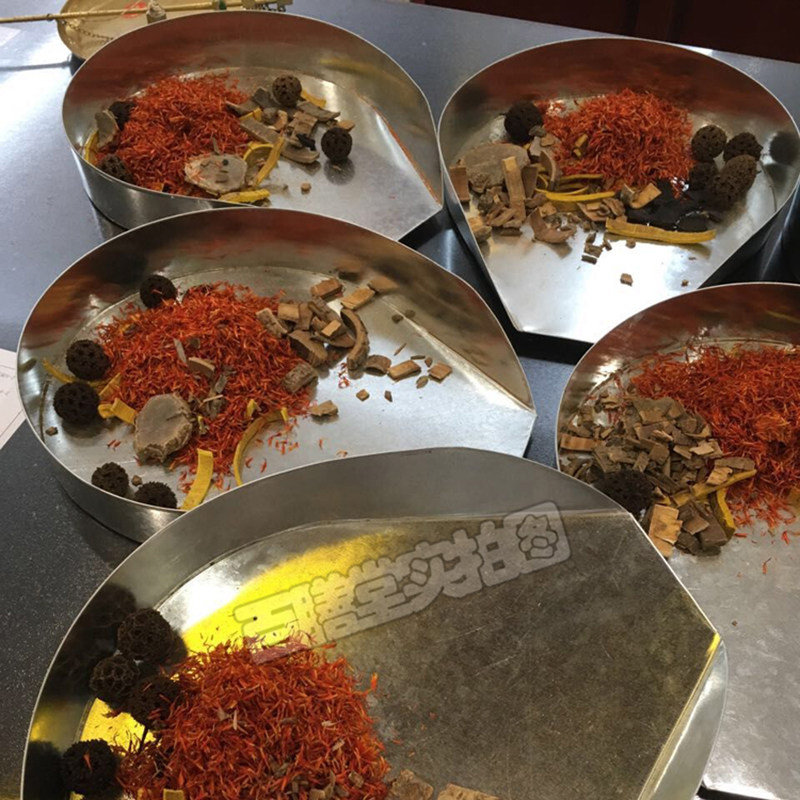 速发铁盘簸戳铲药盘子药铲抓药铁铝豆子铲药箕芝麻抓工具 茶叶分